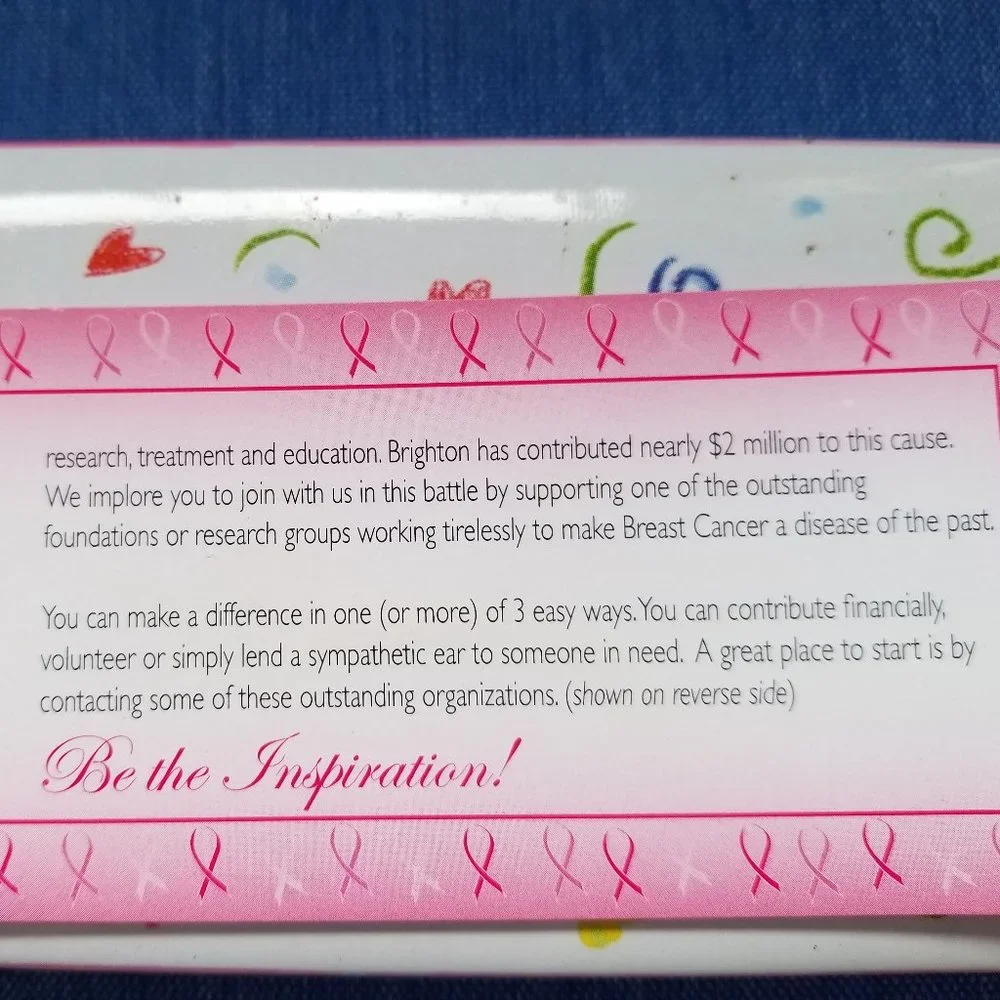 🩷BOGO* Brighton Y2K Vintage Breast Cancer Encouragement Charm Bracelet - GPC🩷 - Picture 13 of 16